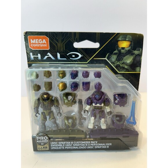 MEGA CONSTRUX HALO UNSC SPARTAN lll CUSTOMIZER PACK GLB76 NEW - Picture 1 of 3